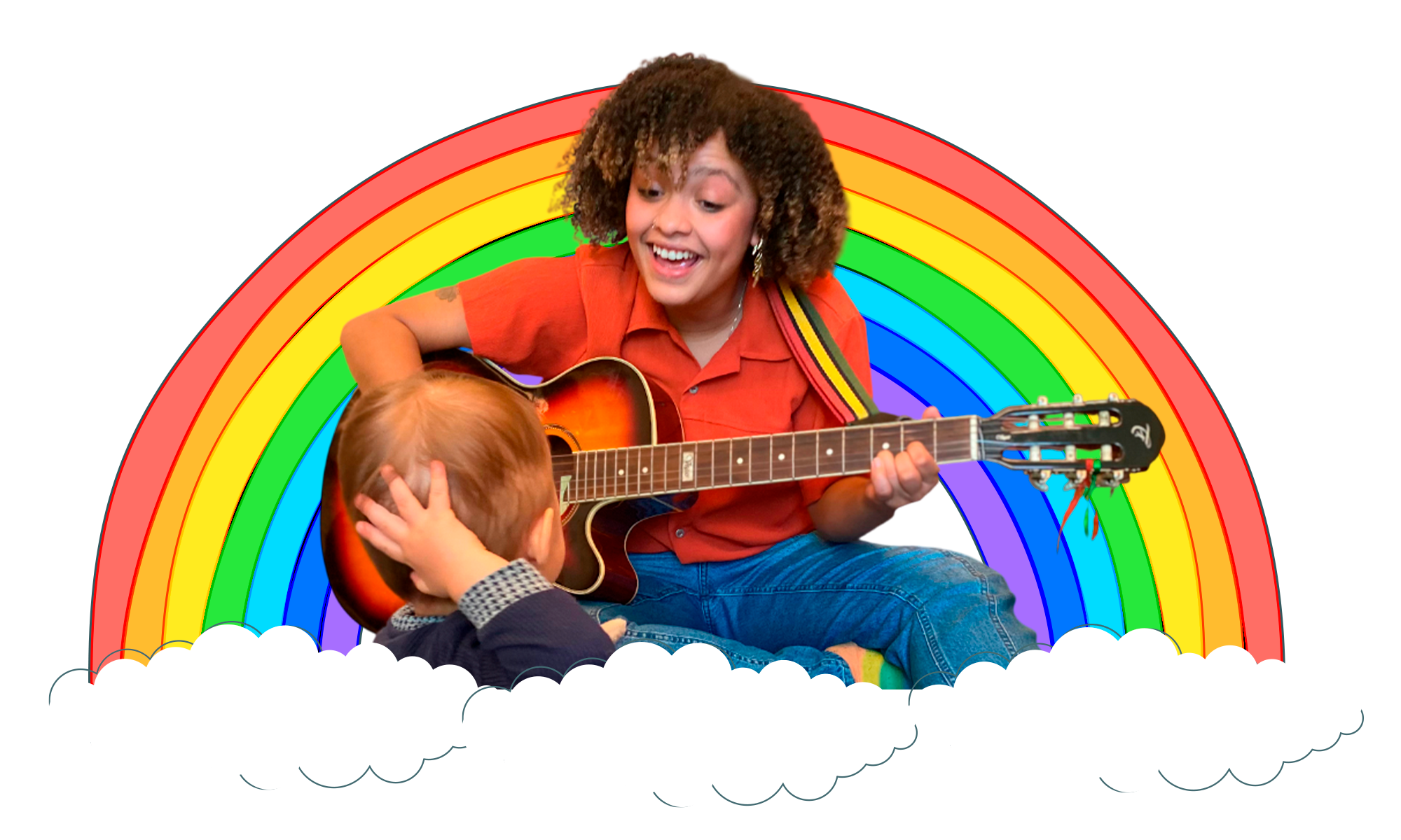 Crianças com instrumentos musicais